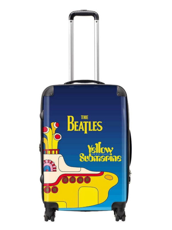 Rocksax Unisex The Beatles Official Tour Series Luggage/Suitcase By Rocksax - Yellow Submarine Film - Medium 80L