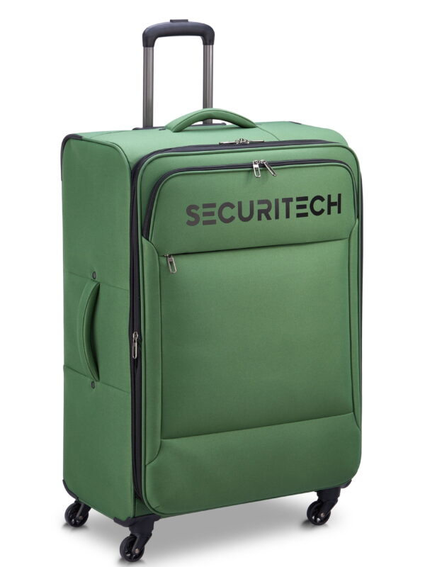 Securitech by Delsey, Vanguard 32" Large Checked Soft Side Spinner Luggage Green