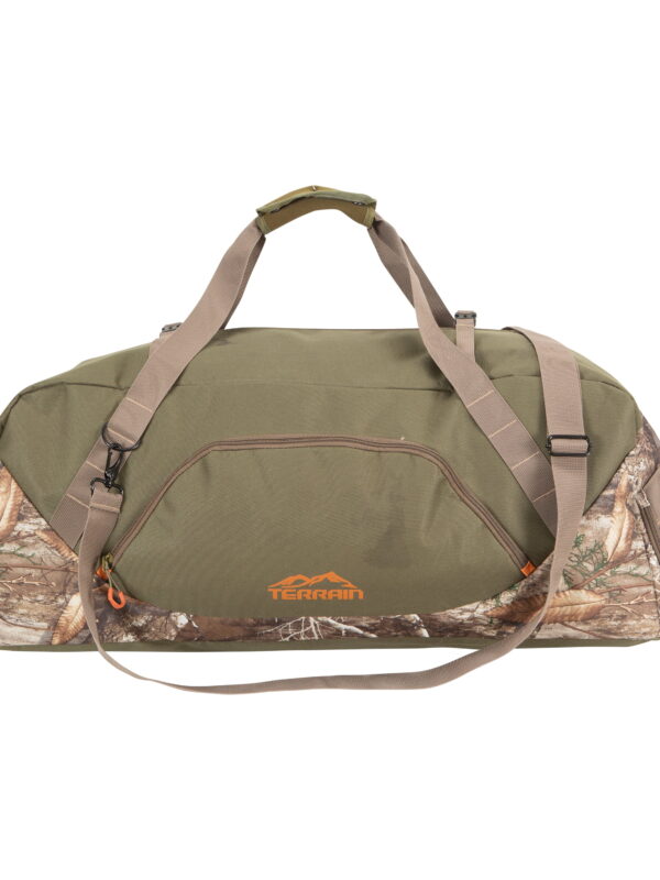 Terrain Basin Travel Duffel Bag, Medium, Realtree Edge, Sports Duffel Bag for Hunting, Polyester, 3 Pockets
