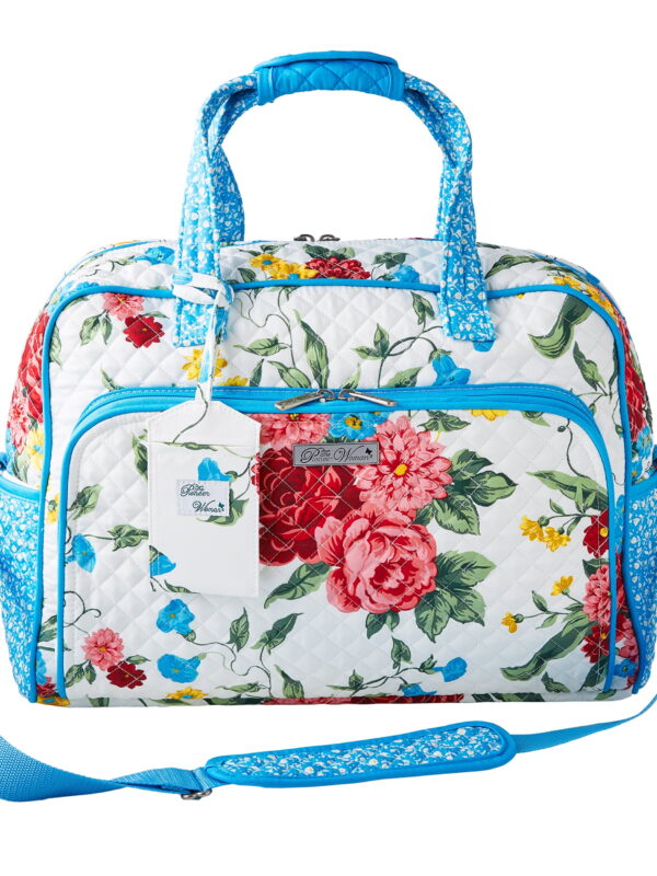 The Pioneer Woman Sweet Rose Quilted Fabric Weekender Bag