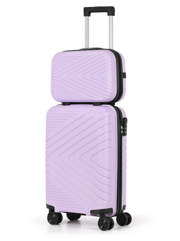 Travel Business Trip Luggage Set PP 2 Piece (14"+20") Purple