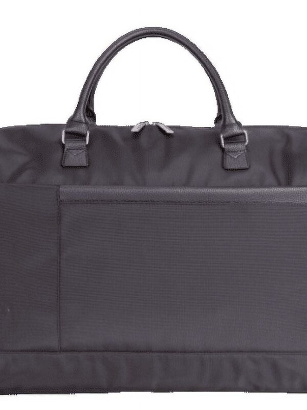 btL 18-inch Nylon Weekender Travel Duffel with a 15-inch Padded Laptop Sleeve, Black