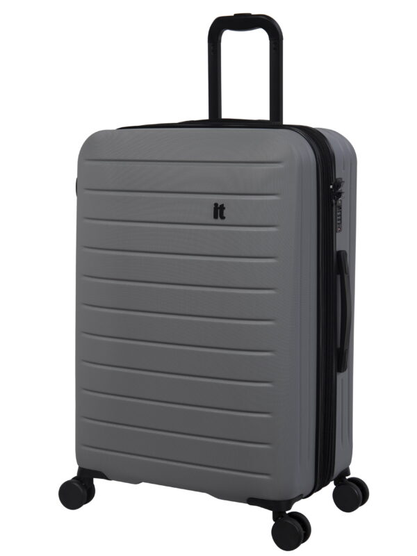 it luggage Legion 28" w / TSA Lock Hardside Checked 8 Wheel Expandable Spinner, Silver