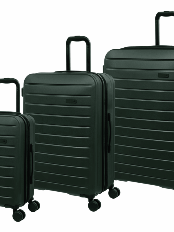 it luggage Legion 3 Piece Hardside 8 Wheel Expandable Spinner Luggage Set, No TSA Lock, Mountain View Green