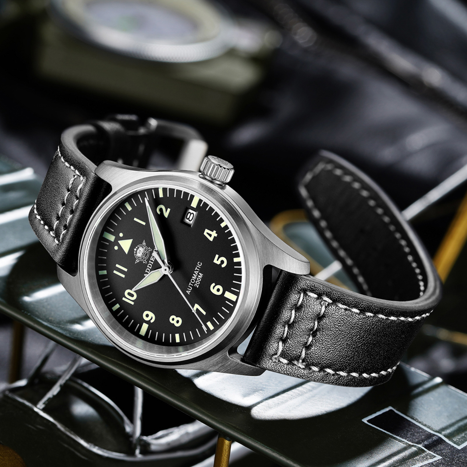 ADDIESDIVE Luxurious Men's Automatic Watch NH35A Mechanical Watch Sapphire Glass 200m Waterproof Analog Luminous Watches MY-H2 - Image 2