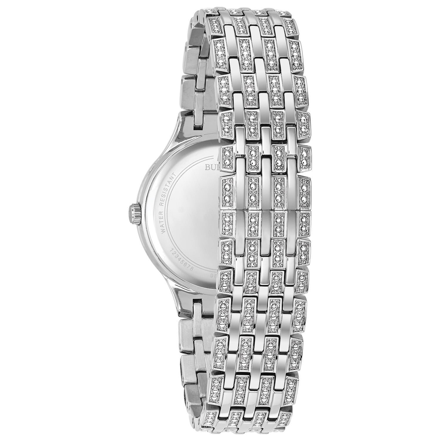 Bulova 96L243 Silver/Crystals 32mm Stainless Steel Women's Watch - Image 2