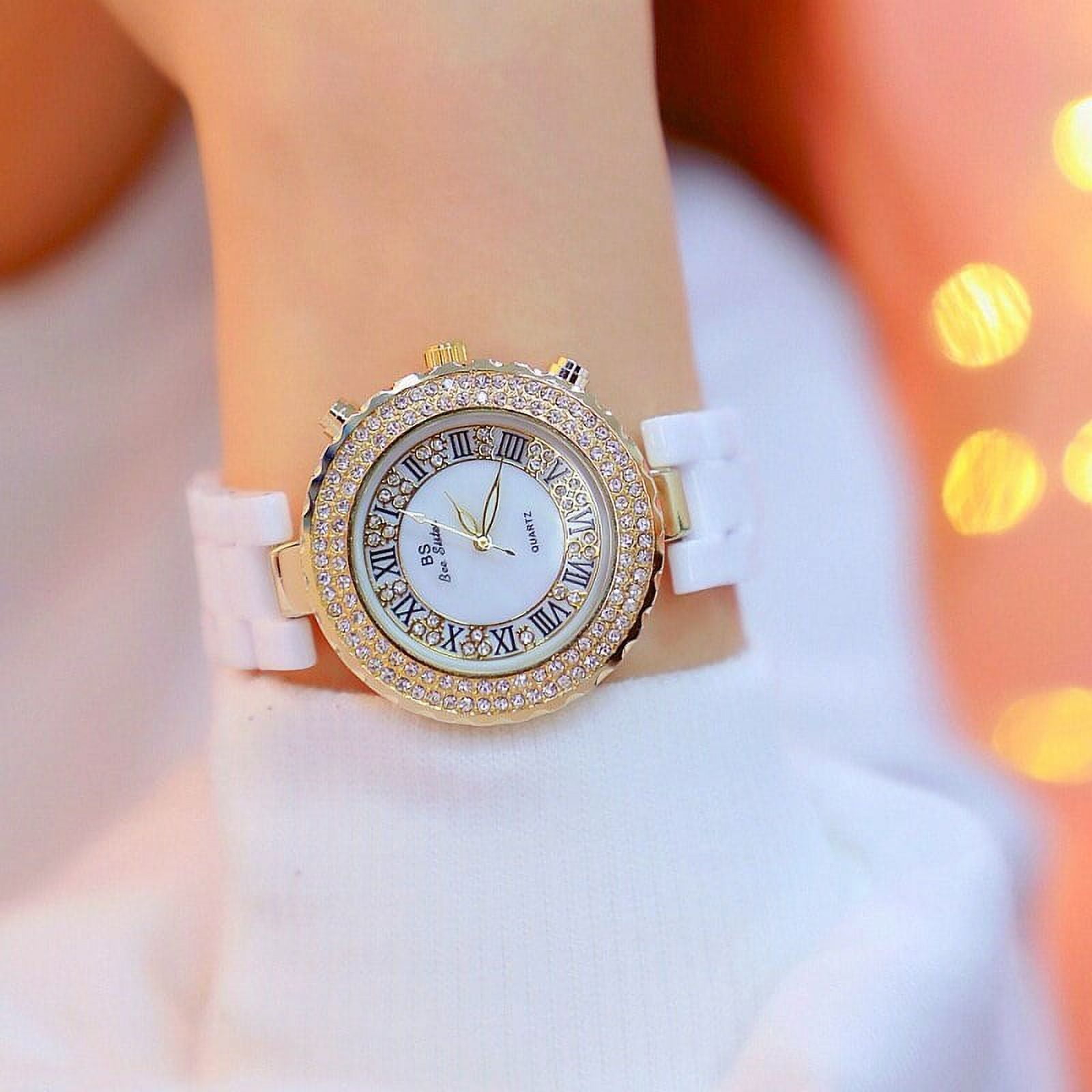 BS New Watch Chain Watch Women's Quartz Watch Popular Fashion Large Ceramic - Image 2