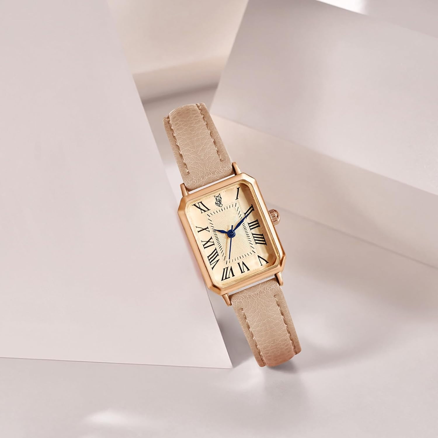 Leather Strap Watches for Women Elegant Dainty Ladies Watch Vintage Rectangle Women Quartz Wrist Watch - Image 2