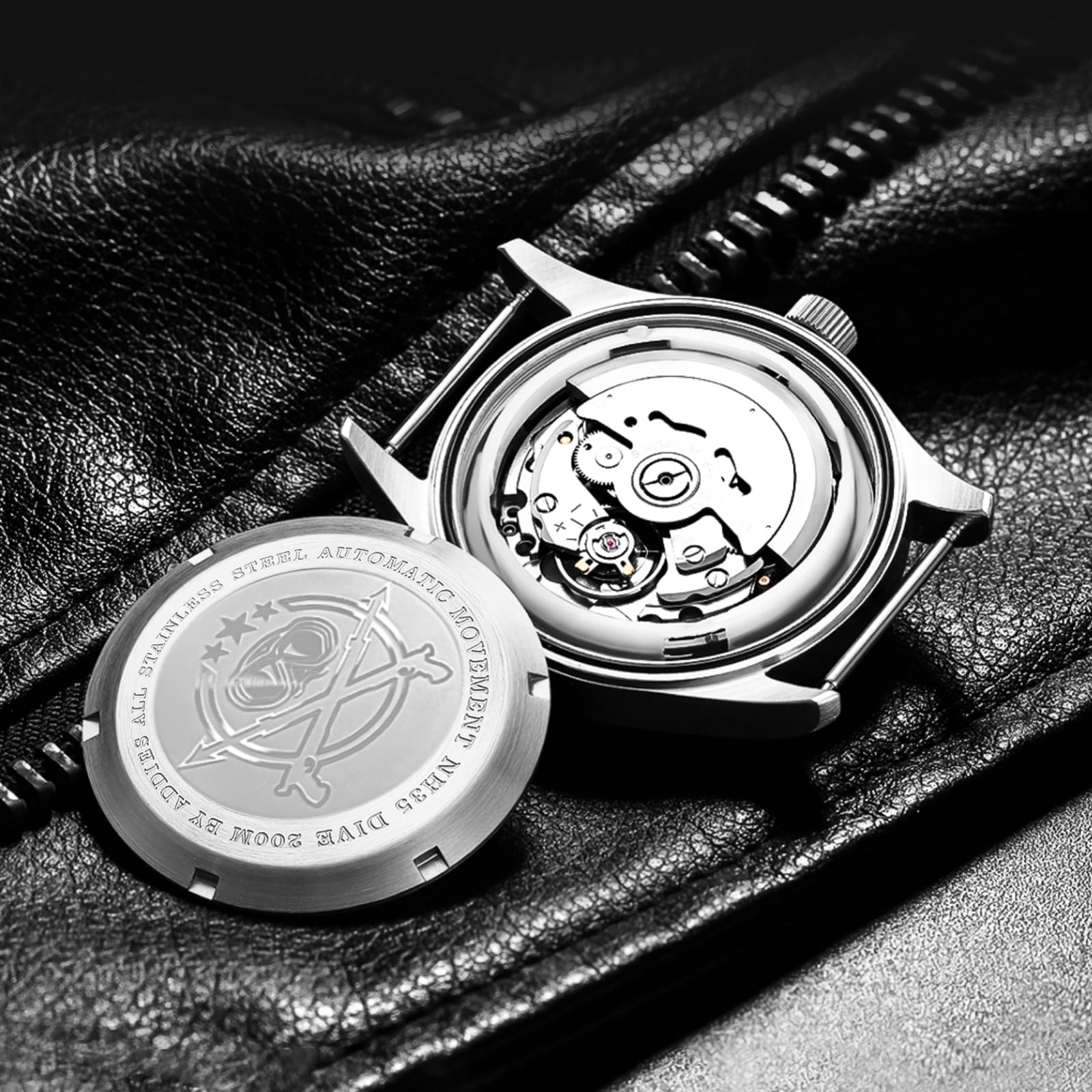 ADDIESDIVE Luxurious Men's Automatic Watch NH35A Mechanical Watch Sapphire Glass 200m Waterproof Analog Luminous Watches MY-H2 - Image 5