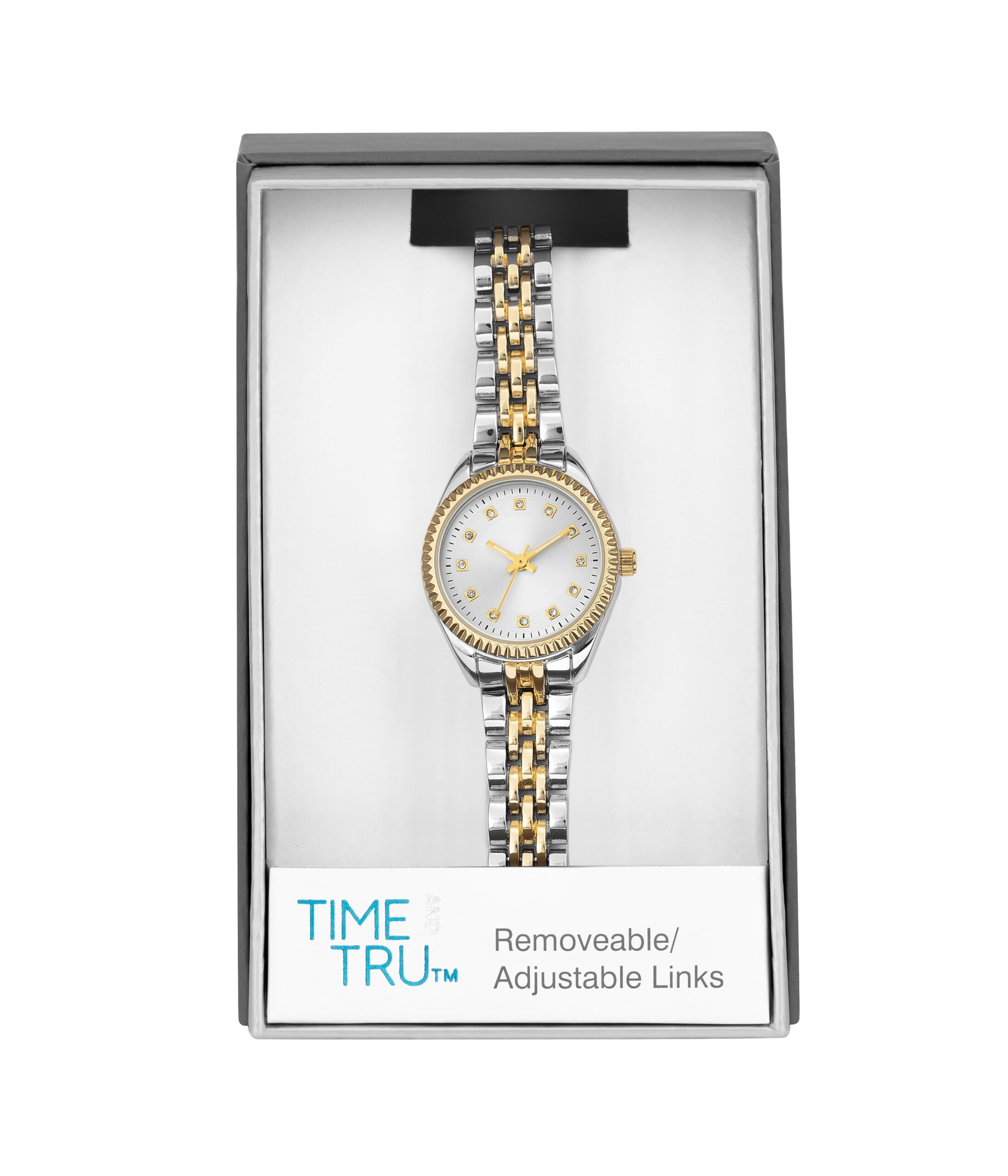Time and Tru Two-Tone Metal Bracelet Women's Watch - Image 4