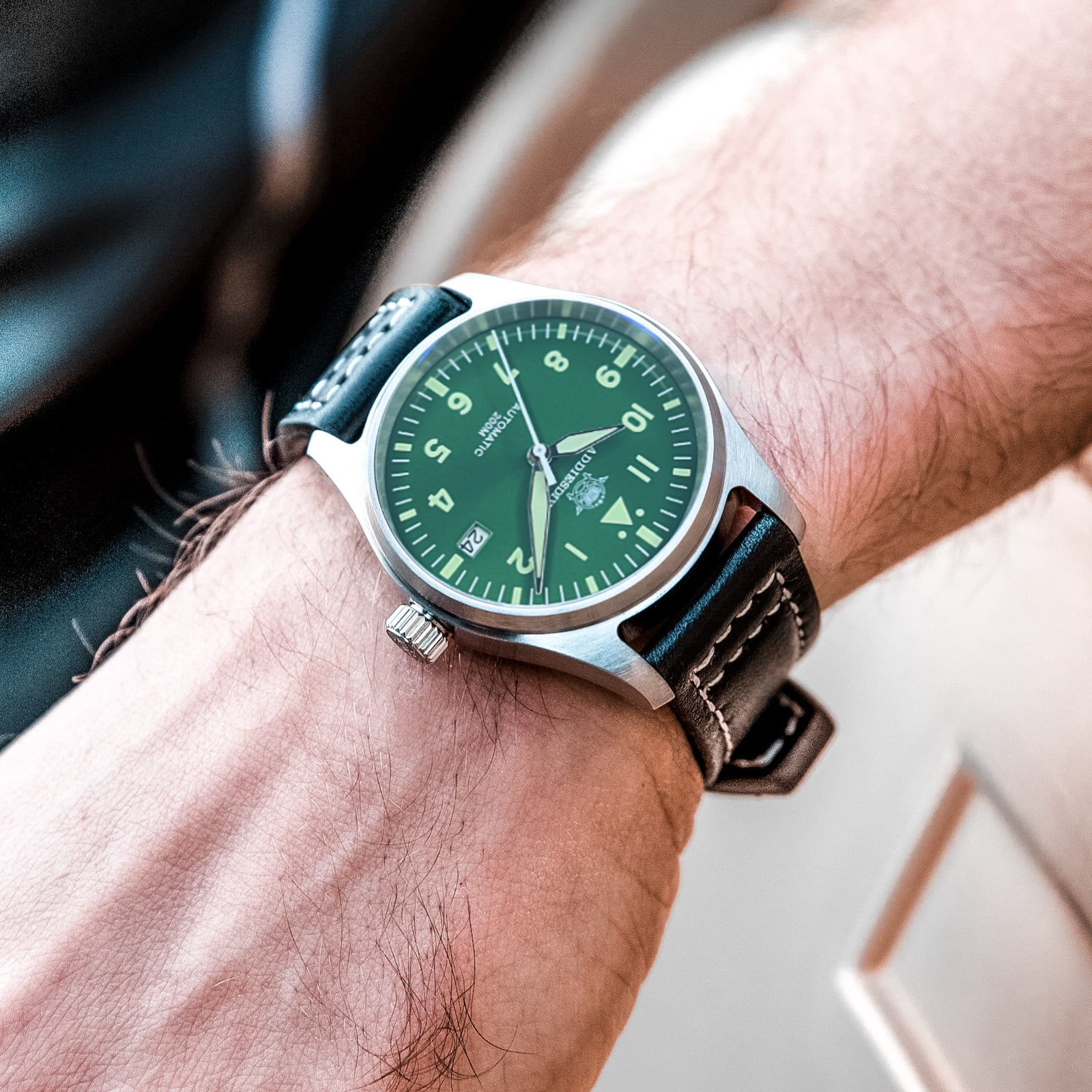 ADDIESDIVE Luxurious Men's Automatic Watch NH35A Mechanical Watch Sapphire Glass 200m Waterproof Analog Luminous Watches MY-H2 - Image 3