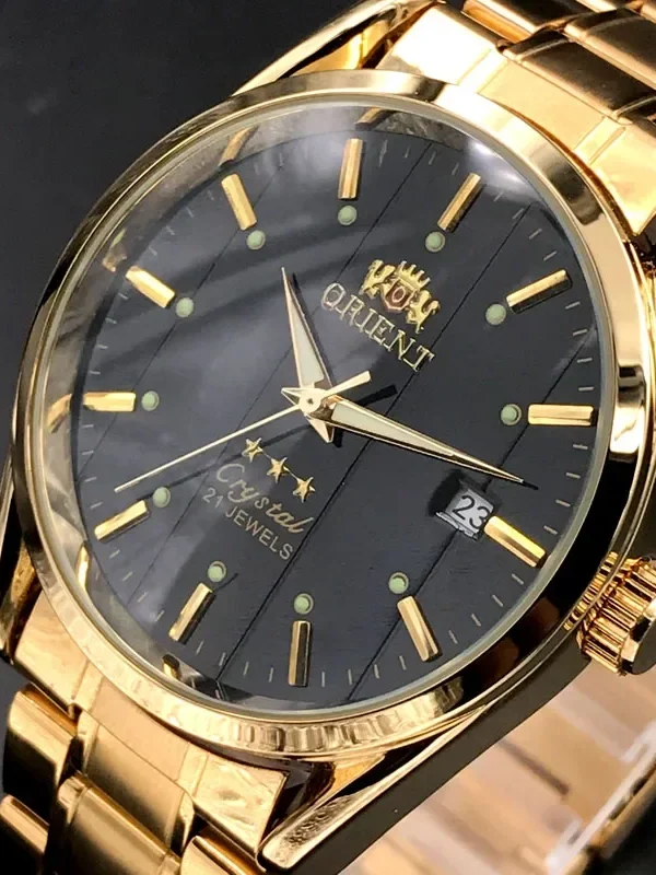 Automatic Watch TikTok Viral Sapphire Crystal Vintage Luxury Watch Open Heart