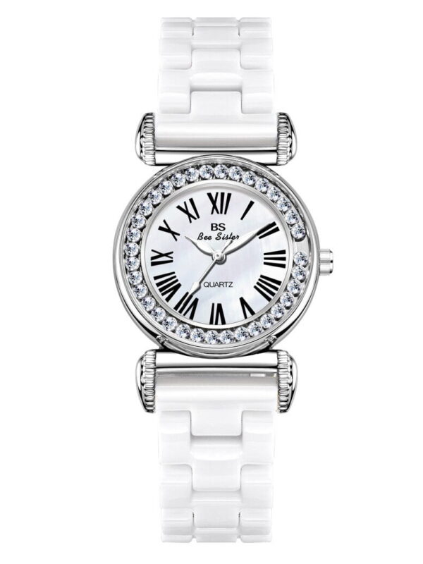 BS New Chain Simple Special Interest Light Luxury Ceramic Beads Women's Watch Quartz Watch Fashion