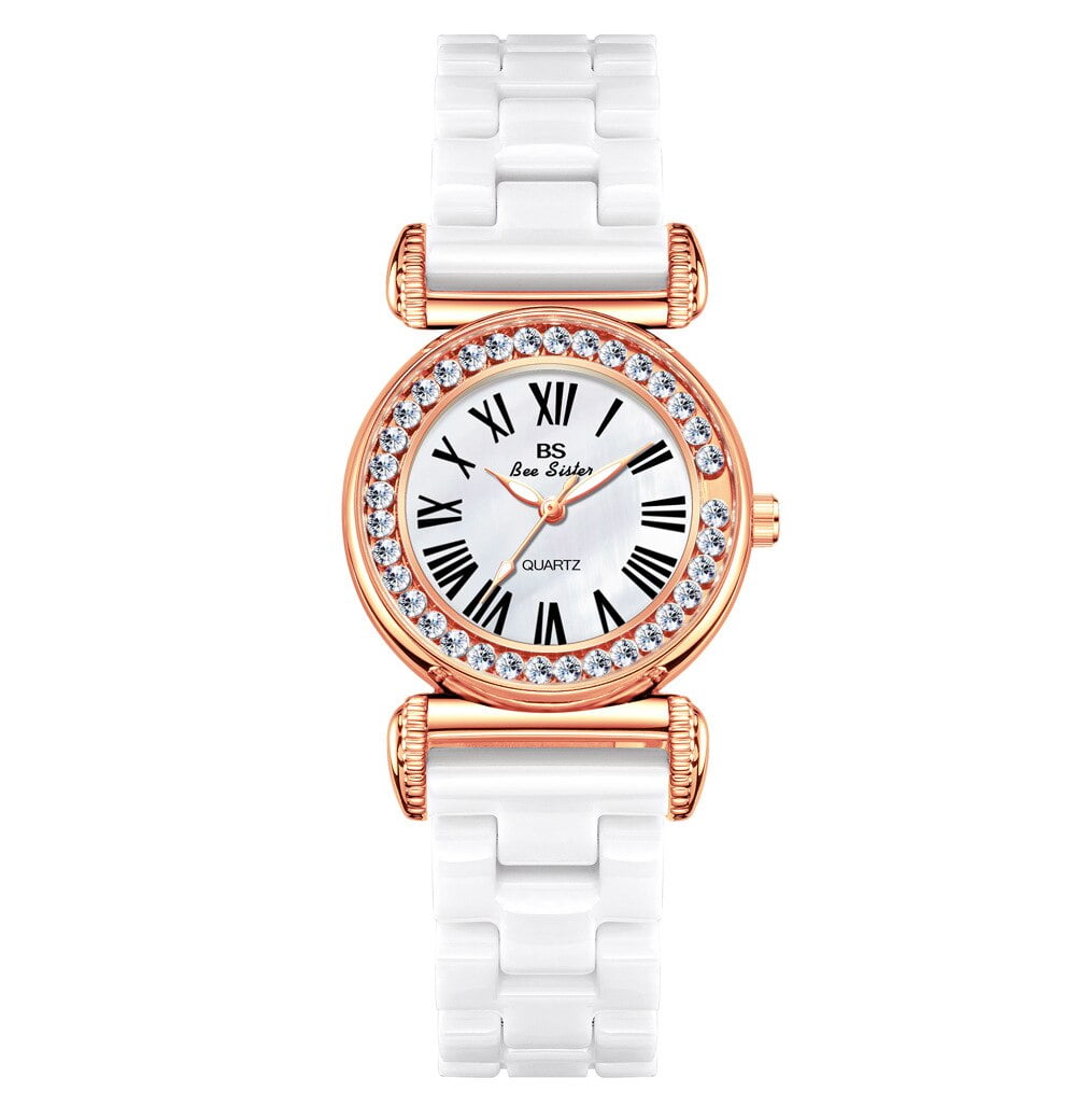 BS New Chain Simple Special Interest Light Luxury Ceramic Beads Women's Watch Quartz Watch Fashion
