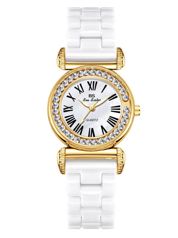 BS New Chain Simple Special Interest Light Luxury Ceramic Beads Women's Watch Quartz Watch Fashion