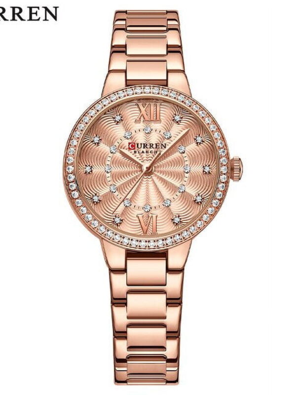 CURREN Watch Women Fashion Simple Women's Bracelet Watches Ceramic Band Quartz Wristwatch Waterproof Clock Relogio Feminino