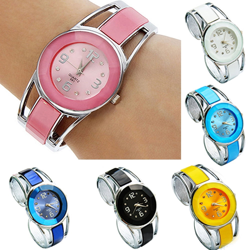 Cheers.US Womens Ladies Elegant Casual Wrist Watch Bangle Cuff Bracelet Small Dial Dress Analog Quartz Watches