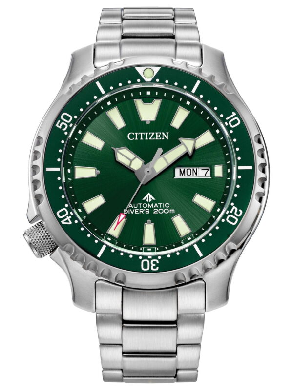 Citizen Men's Promaster Dive Automatic Green Dial Stainless Steel Watch - NY0151-59X