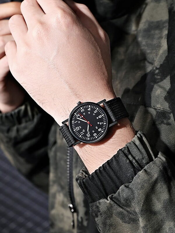 Resicozy Mens Watch Quartz Mesh Watch Band Dressy Watches Classic Casual Wrist Watch Large Face with Date Black