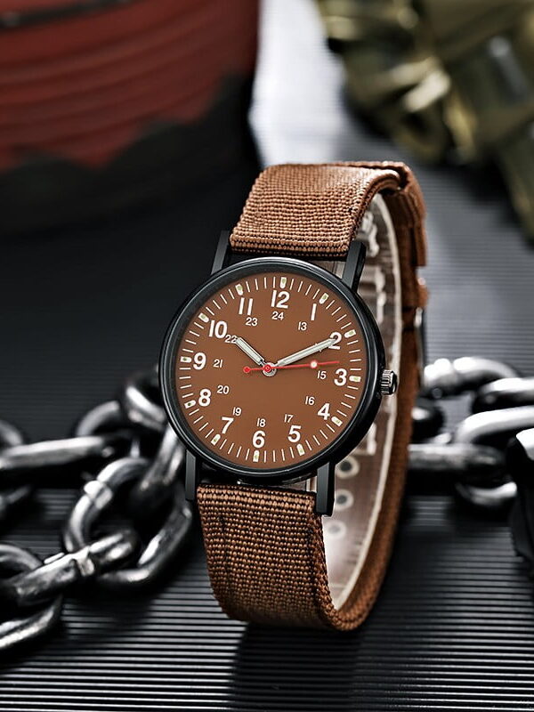 Resicozy Mens Watch Quartz Mesh Watch Band Dressy Watches Classic Casual Wrist Watch Large Face with Date Brown