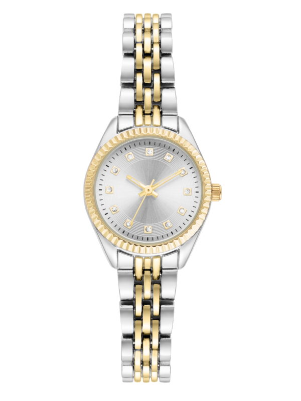 Time and Tru Two-Tone Metal Bracelet Women's Watch