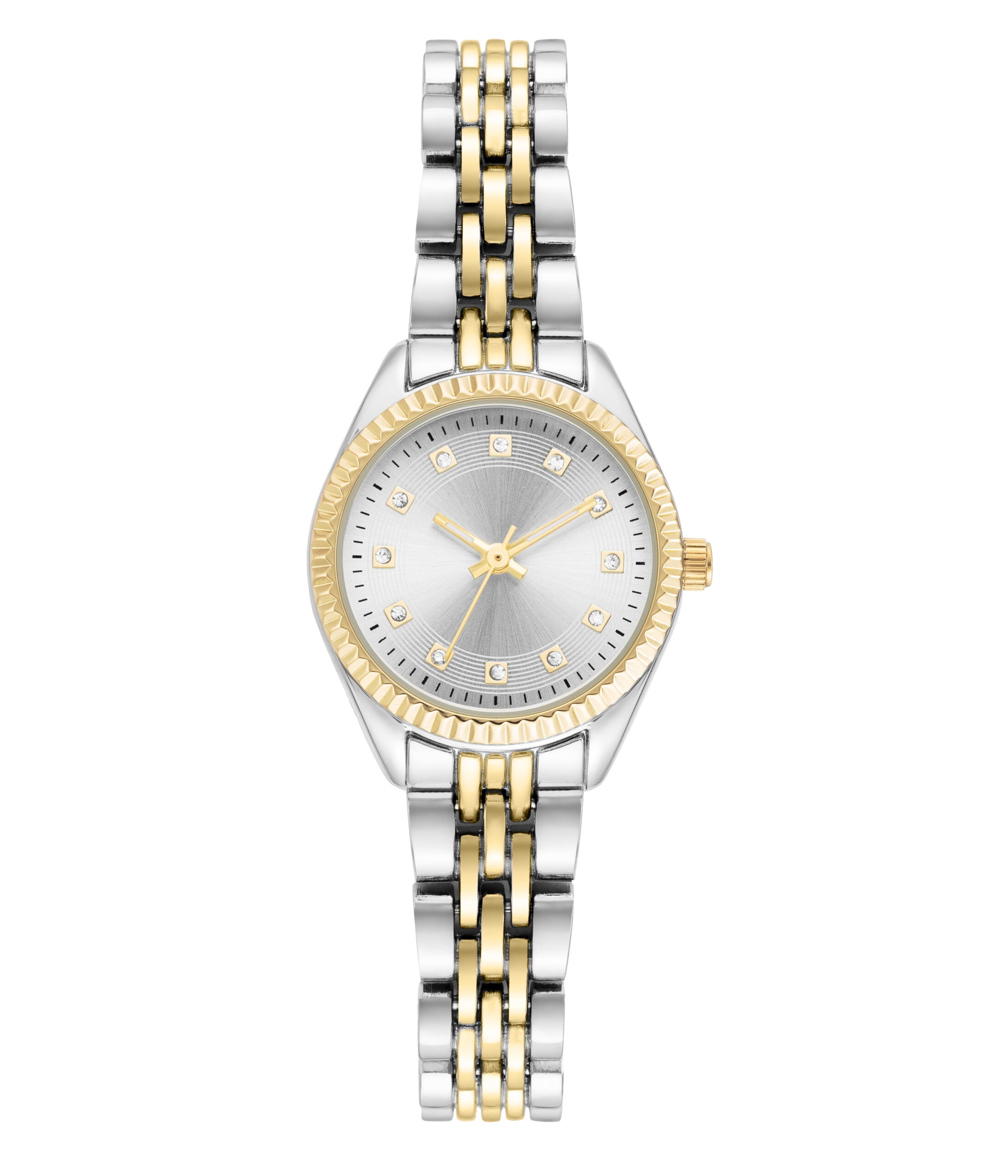 Time and Tru Two-Tone Metal Bracelet Women's Watch