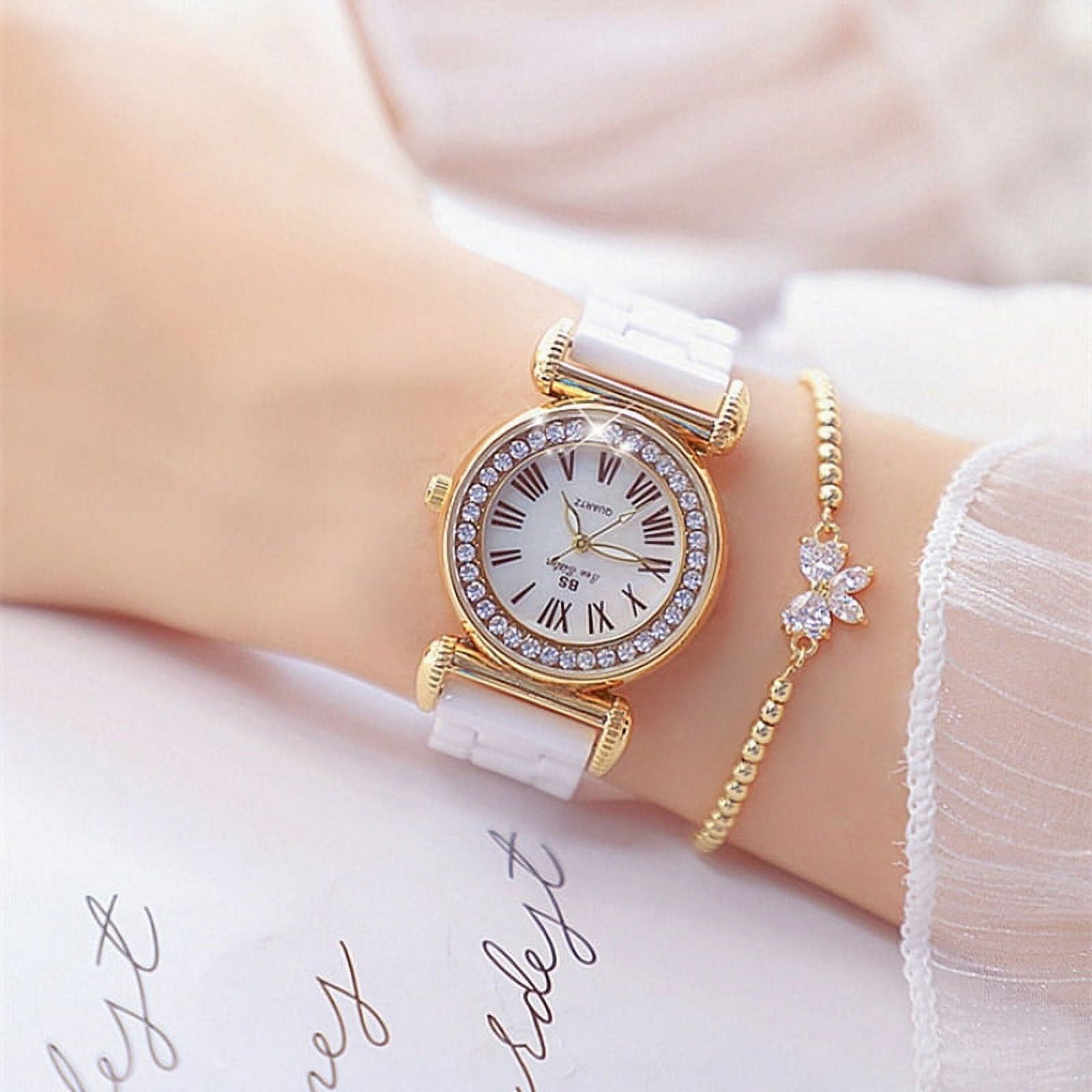 BS New Chain Simple Special Interest Light Luxury Ceramic Beads Women's Watch Quartz Watch Fashion - Image 5